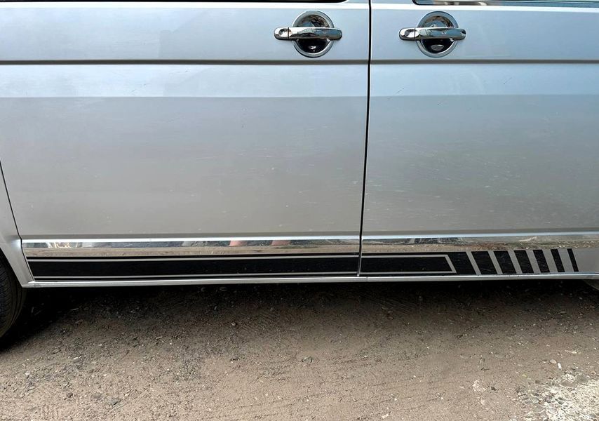 Накладки на ручки дверей для Volkswagen T6 2015-2024, 4 шт, хром (Omsa Line) NKS-25502 фото