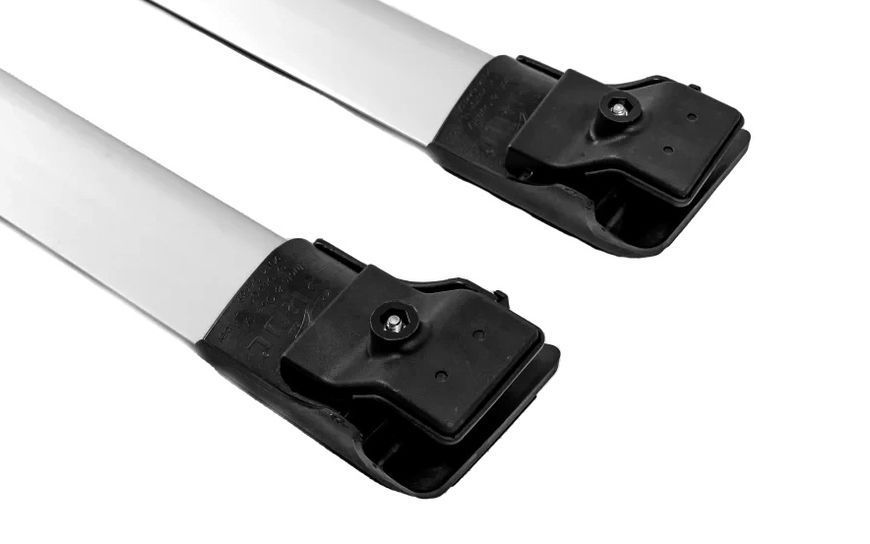 Перемички на рейлінги для BMW X5 E53 1999-2006, 110 см, сірі, із замком (WINGBAR V1) POR-157735 фото