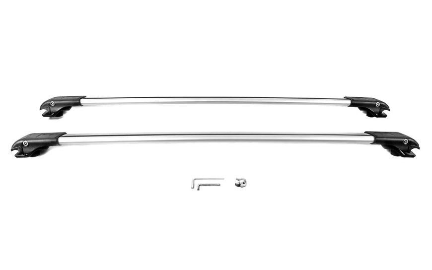 Перемички на рейлінги для BMW X5 E53 1999-2006, 110 см, сірі, із замком (WINGBAR V1) POR-157735 фото