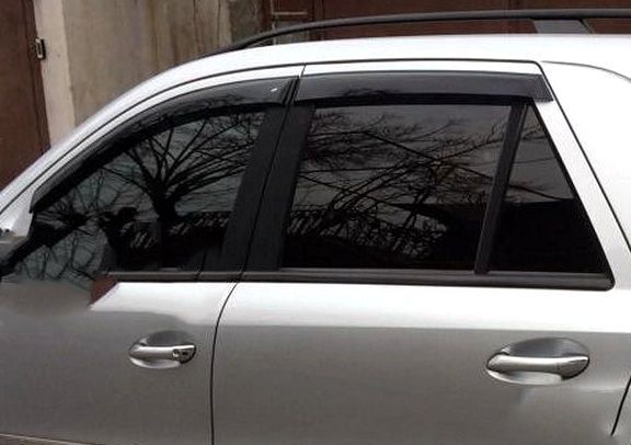 Ветровики для Mercedes ML W163 (4 шт) DOK-66366 фото