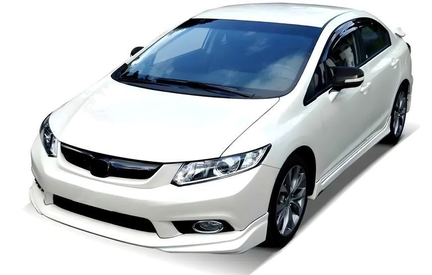 Накладки на зеркала BMW-Style для Honda Civic 9 2011-2016 Седан ZRK-89408 фото