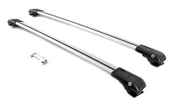Перемычки на рейлинги для BMW X7 G07 2019+, до 110 см, серые, с замком (WINGBAR V1) POR-155722 фото
