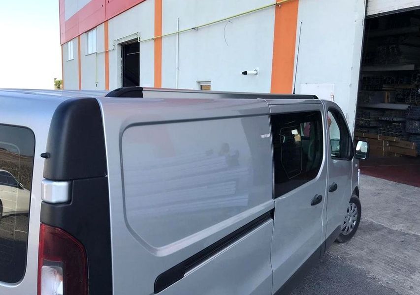 Встроенные рейлинги для Nissan NV300/Primastar 2016+, длинная база (хром) RLN-72188 фото