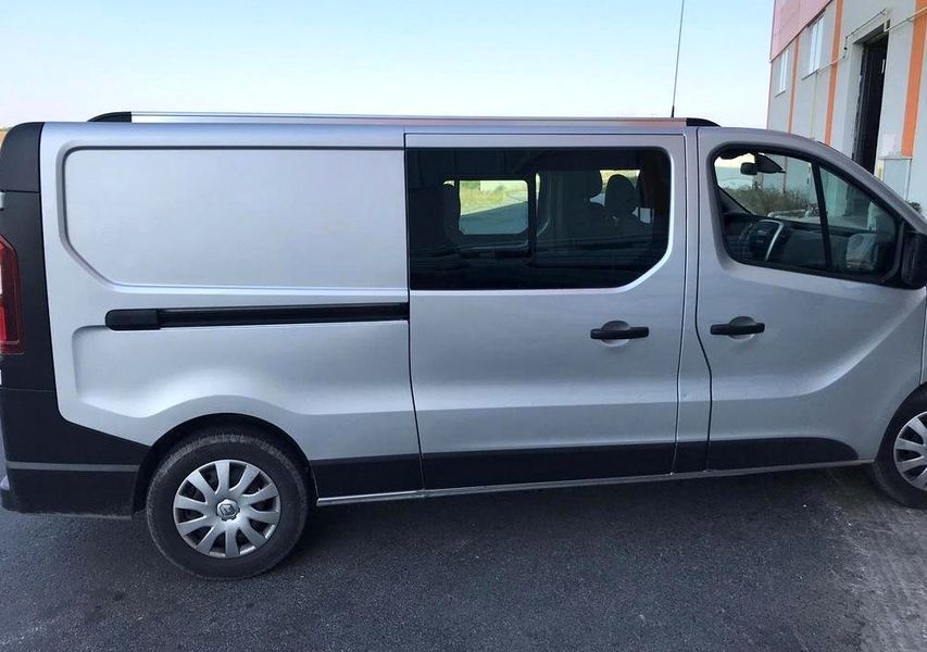 Встроенные рейлинги для Nissan NV300/Primastar 2016+, длинная база (хром) RLN-72188 фото