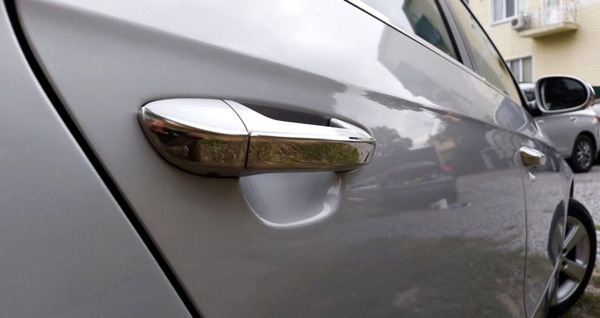 Накладки на ручки дверей для Volkswagen Passat B6 2006-2012, 4 шт, хром (Omsa Line) NKS-2290 фото