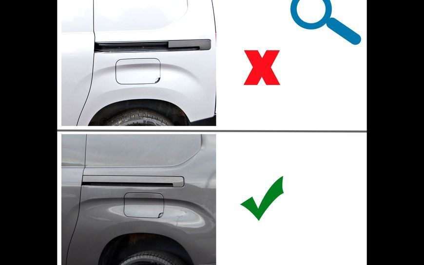 Молдинг зсувних дверей для Peugeot Partner, Rifter 2019+, 2 шт (Omsa Line) MDV-114538 фото