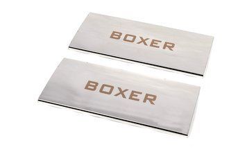 Накладки на внутрішні пороги для Peugeot Boxer 2006-2025, 2 шт, (Варіант 1) (Carmos) NPR-15029 фото