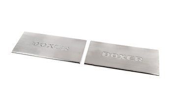 Накладки на внутрішні пороги для Peugeot Boxer 2006-2025, 2 шт, (Варіант 2) (Carmos) NPR-88344 фото