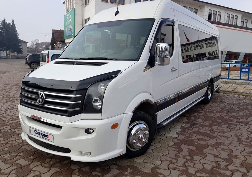 Дефлектор капота для Volkswagen Crafter 2006-2016 DFK-33273 фото