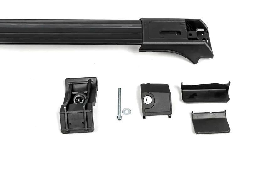 Перемычки на рейлинги для BMW X5 E53 1999-2006, до 110 см, черные (SKYBAR V1) POR-159947 фото