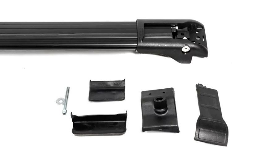 Перемички на рейлінги для BMW X5 E53 1999-2006, до 110 см, чорні, із замком (WINGCARRIER V1) POR-166723 фото