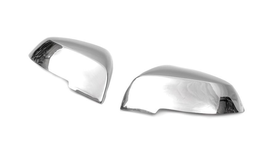 Накладки на дзеркала для BMW X1 E84 2009-2015, хромовані, нержавіюча сталь NZR-125544 фото