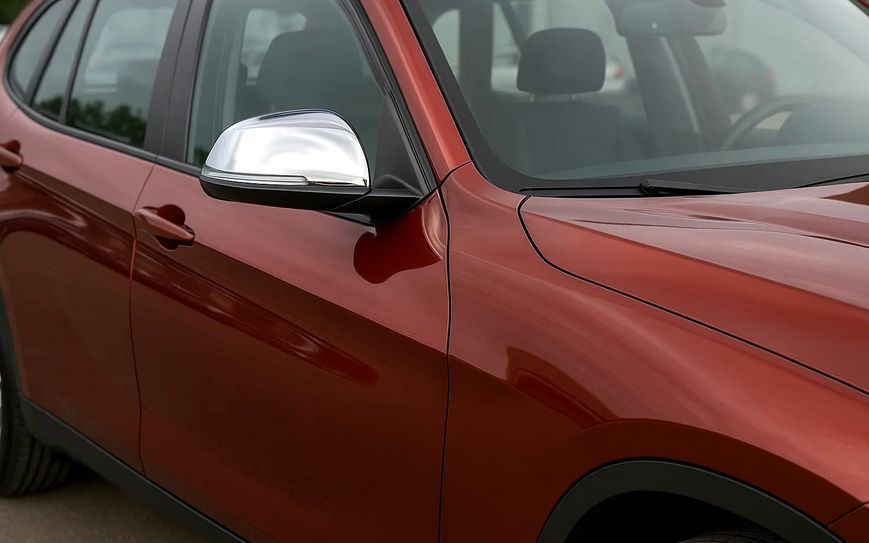 Накладки на дзеркала для BMW X1 E84 2009-2015, хромовані, нержавіюча сталь NZR-125544 фото