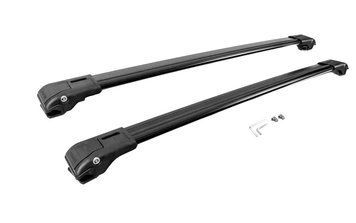 Перемычки на рейлинги для BMW X3 E83 2003-2010, 110 см, черные, с замком (WINGBAR V1) POR-157734 фото