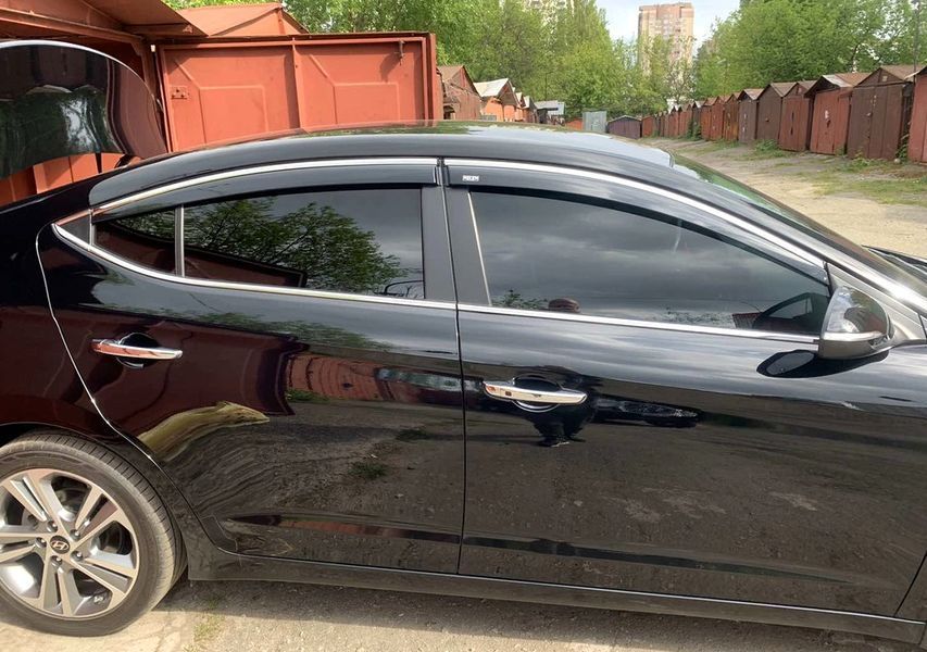 Вітровики для Hyundai Elantra (AD) 2015-2020 (4 шт) DOK-69387 фото