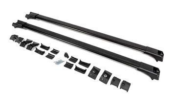Перемычки на рейлинги для Chevrolet Aveo T200 2002-2008, черные POR-56973 фото