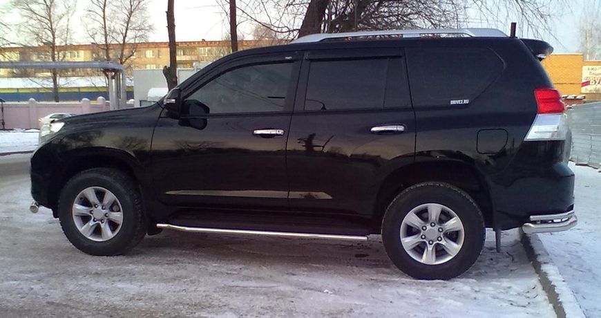 Накладки на ручки дверей для Toyota Land Cruiser Prado 150 2009-2023, 4 шт, хром (Omsa Line) NKS-2250 фото