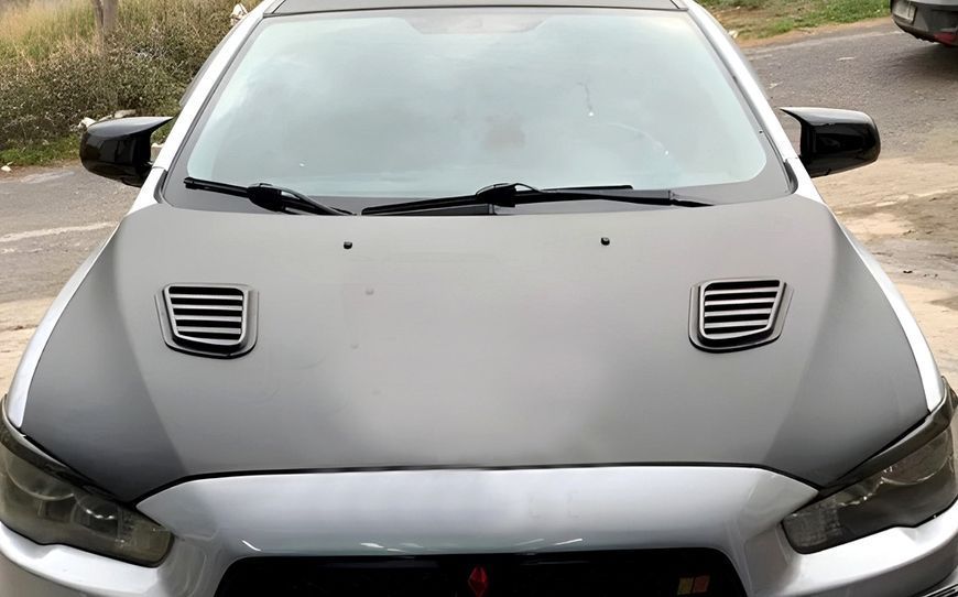 Накладки на дзеркала BMW-Style для Mitsubishi Lancer 10 2008+ ZRK-128193 фото