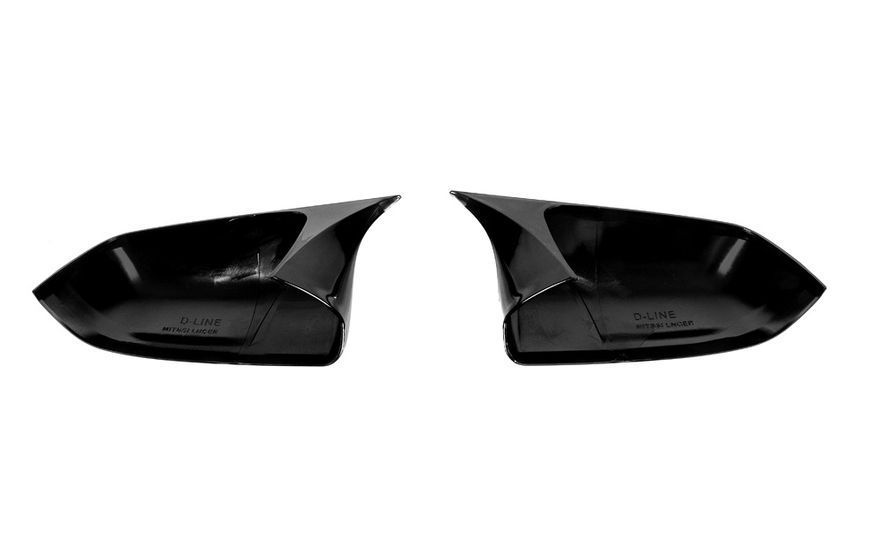 Накладки на дзеркала BMW-Style для Mitsubishi Lancer 10 2008+ ZRK-128193 фото