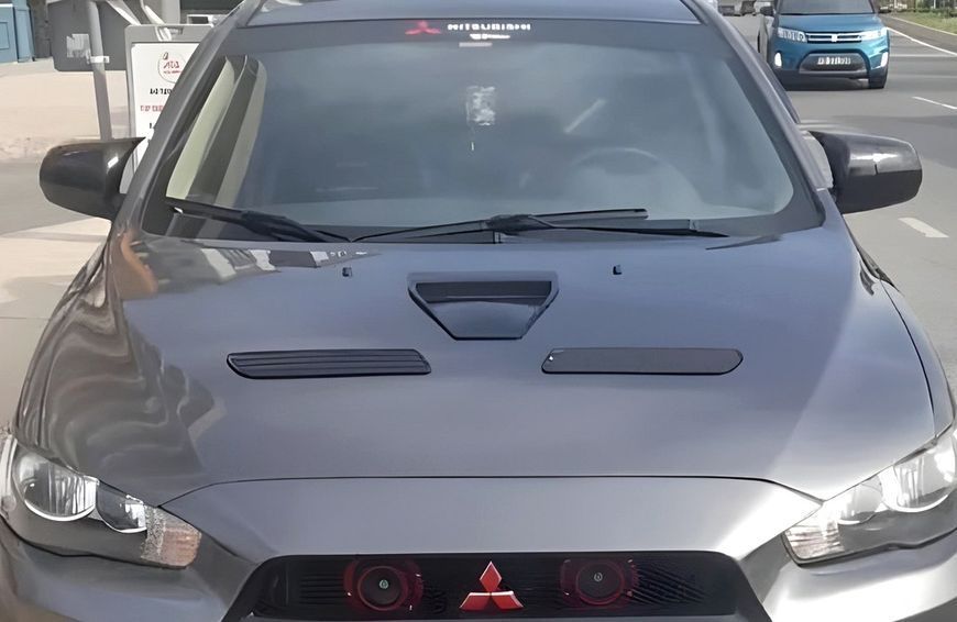 Накладки на дзеркала BMW-Style для Mitsubishi Lancer 10 2008+ ZRK-128193 фото