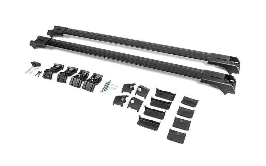 Перемычки на рейлинги для BMW X7 G07 2019+, 110 см, черные (SKYBAR V1) POR-159956 фото