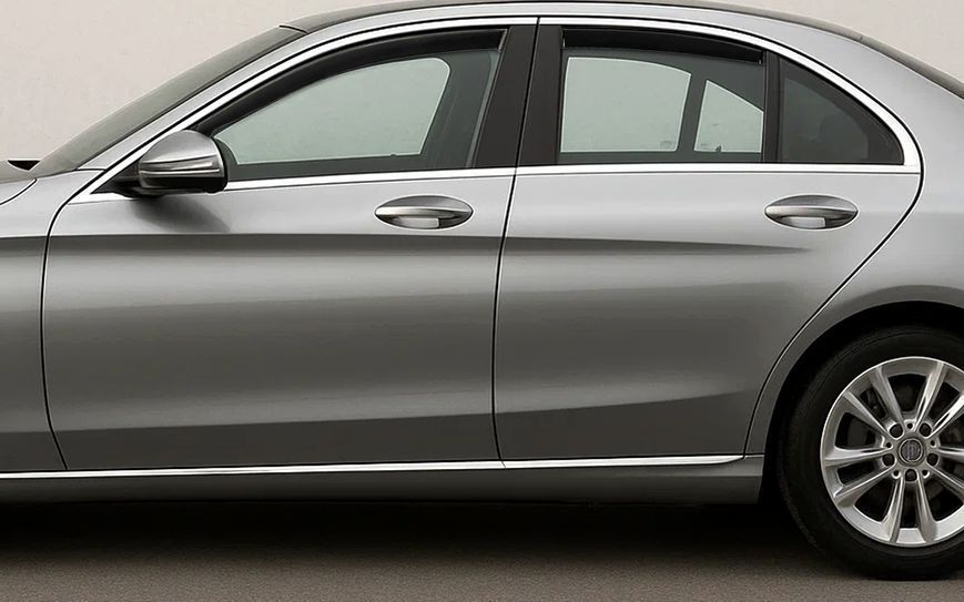 Ветровики для Mercedes C-class W205 2014-2021 (4 шт) DOK-130071 фото