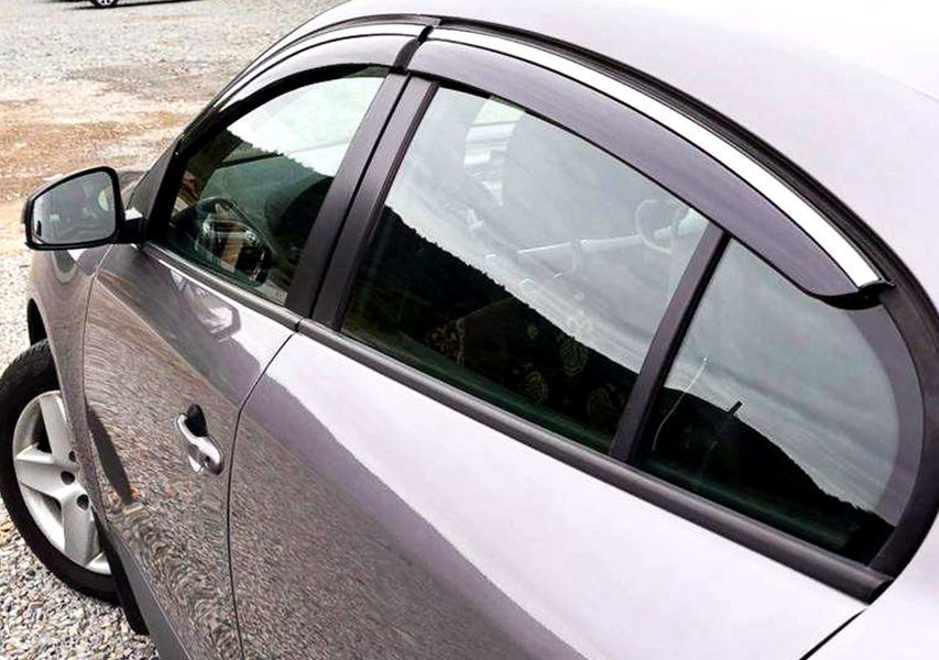 Вітровики для Renault Fluence 2009-2016 (4 шт) DOK-129969 фото