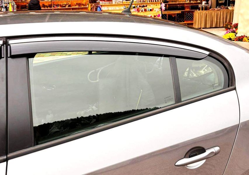 Ветровики для Renault Fluence 2009-2016 (4 шт) DOK-126165 фото