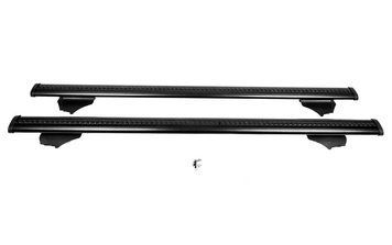 Перемычки на рейлинги для Chevrolet Captiva 2006-2019, 115 см, черные, с замком (WIZARD V2) POR-161255 фото