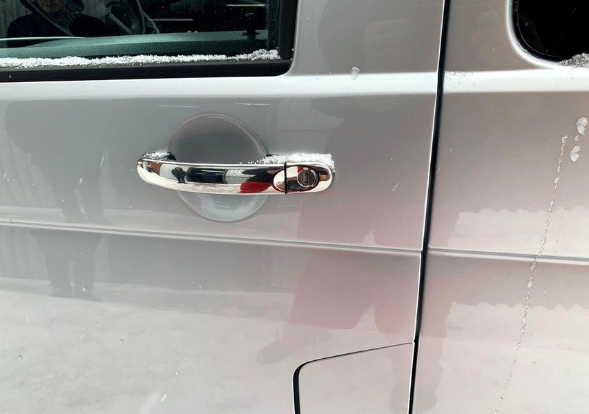 Накладки на ручки дверей для Volkswagen T5 Caravelle 2004-2010, 4 шт, хром (Omsa Line) NKS-3216 фото