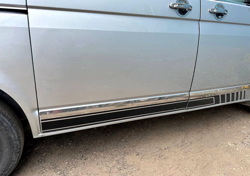 Накладки на ручки дверей для Volkswagen T5 Caravelle 2004-2010, 4 шт, хром (Omsa Line) NKS-3216 фото