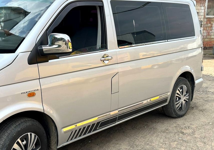 Накладки на ручки дверей для Volkswagen T5 Caravelle 2004-2010, 4 шт, хром (Omsa Line) NKS-3216 фото