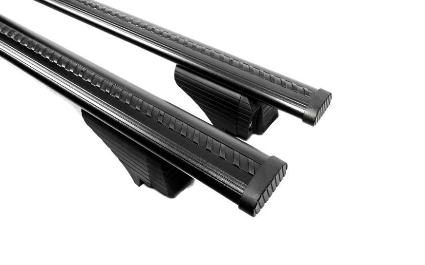 Перемычки на рейлинги для Chevrolet Captiva 2006-2019, 125 см, черные, с замком (WIZARD V2) POR-161257 фото