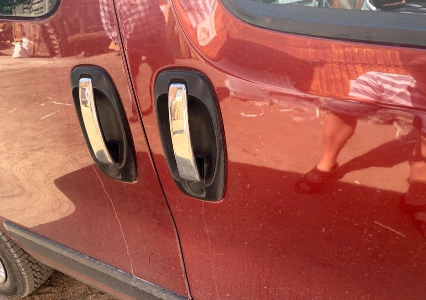 Накладки та окантовки на ручки для Opel Combo 2012-2018, 8 шт, хром (Carmos) NKS-29551 фото