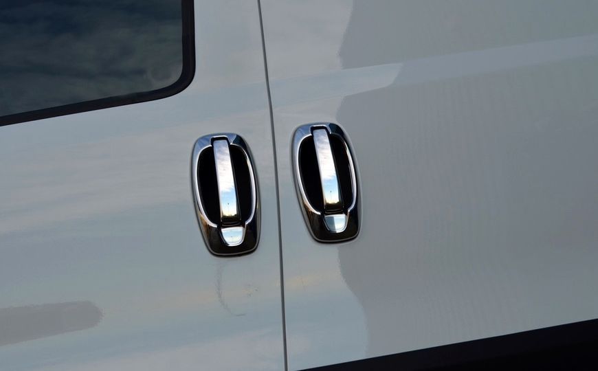 Накладки та окантовки на ручки для Opel Combo 2012-2018, 8 шт, хром (Carmos) NKS-29551 фото