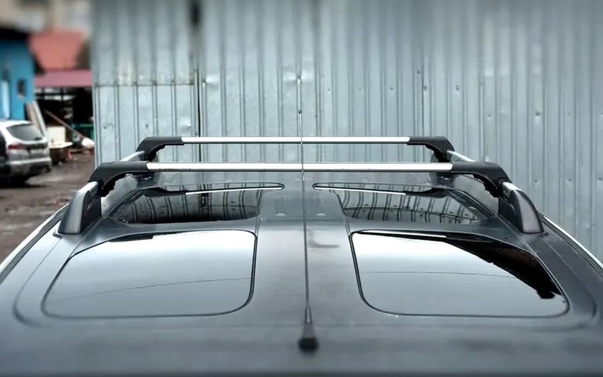 Перемычки на рейлинги для Chevrolet Captiva 2006-2019, до 110 см, серые (SKYBAR V1) POR-159958 фото