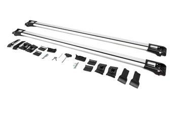 Перемычки на рейлинги для Chevrolet Captiva 2006-2019, до 110 см, серые, с замком (WINGCARRIER V1) POR-166734 фото